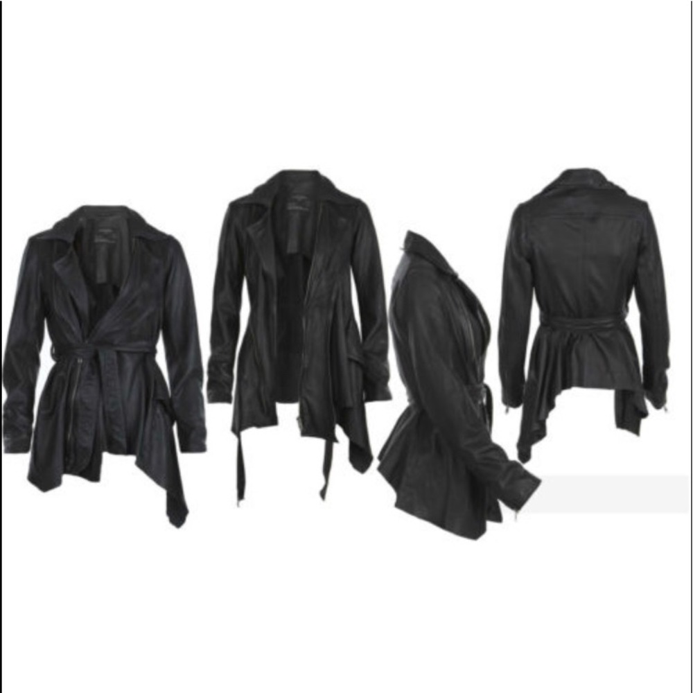 All Saints Netia Asymmetrical Jacket UK Size 8